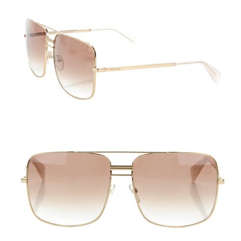 CELINE Sunglasses CL 41808/S Gold 159627 